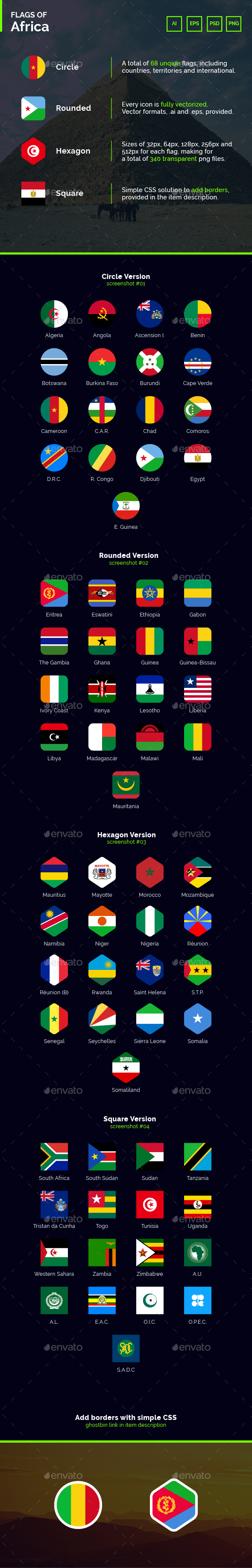 Flags of Africa - Flag Icons