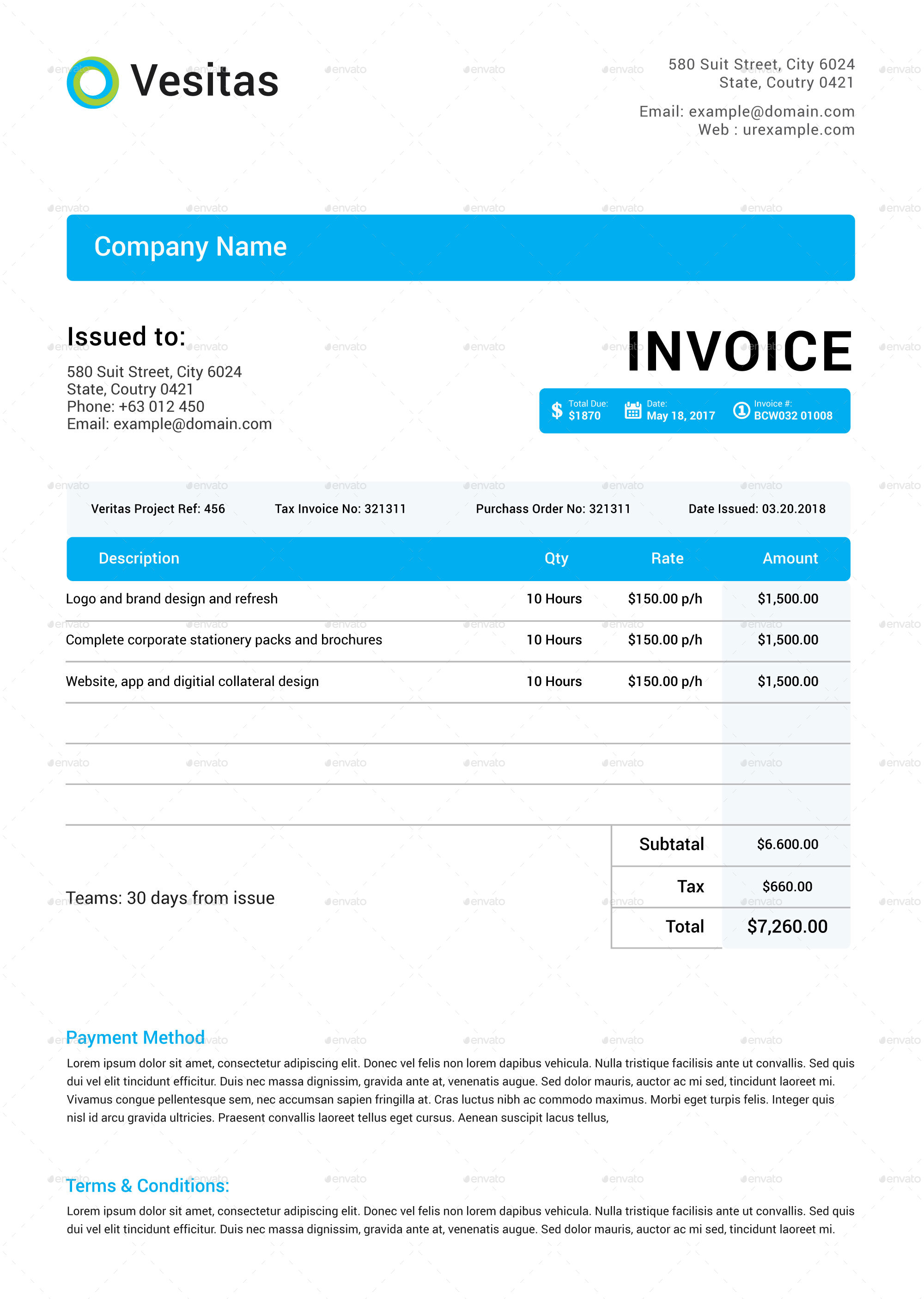 Invoice Bundle, Print Templates | GraphicRiver