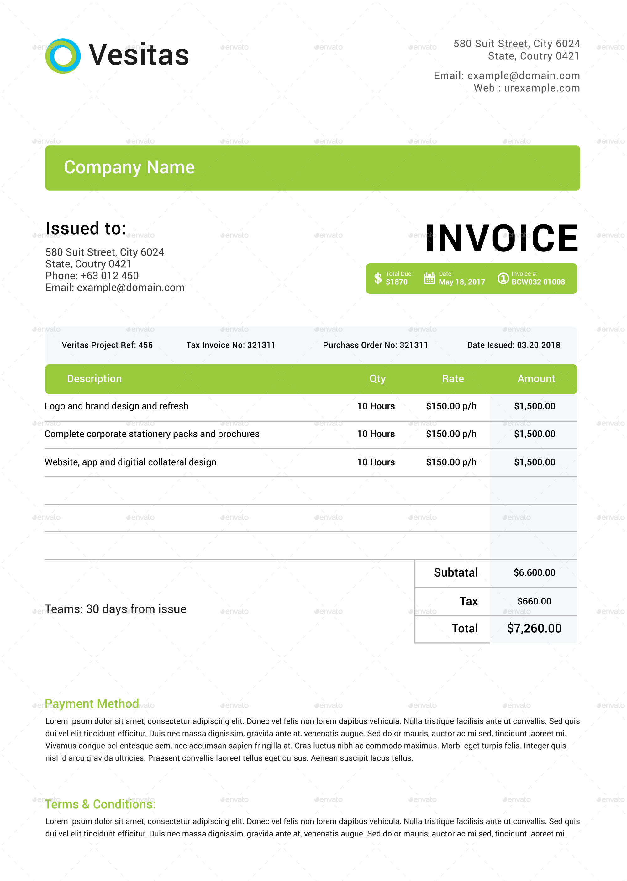 Invoice Bundle, Print Templates | GraphicRiver