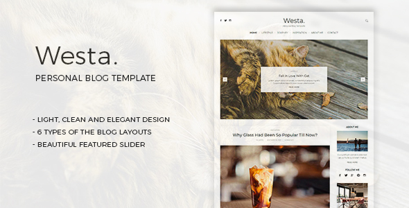 Excellent Westa - Personal Blog Template