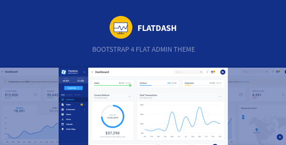Fabulous FlatDash - Bootstrap 4 Flat Admin Theme