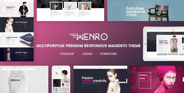 Wenro - Multipurpose Responsive Magento 2 Theme | 16 Homepages Fashion, Furniture, Digital and more by Plaza-Themes