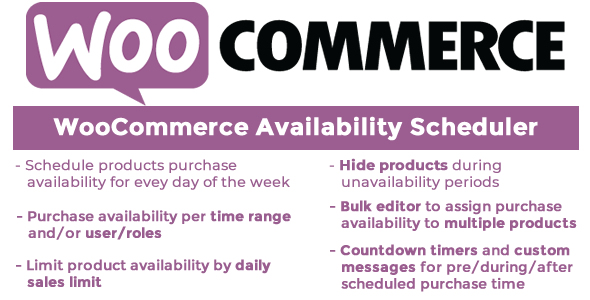WooCommerce Availability Scheduler - CodeCanyon 11649604