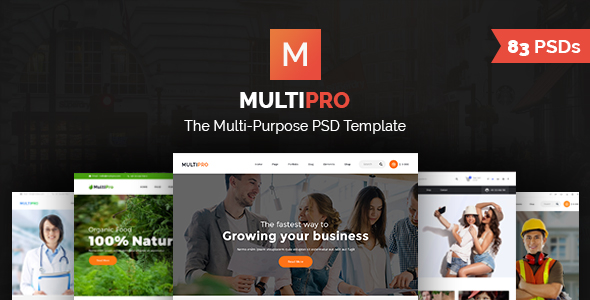 MultiPro | Multi-Purpose PSD Template