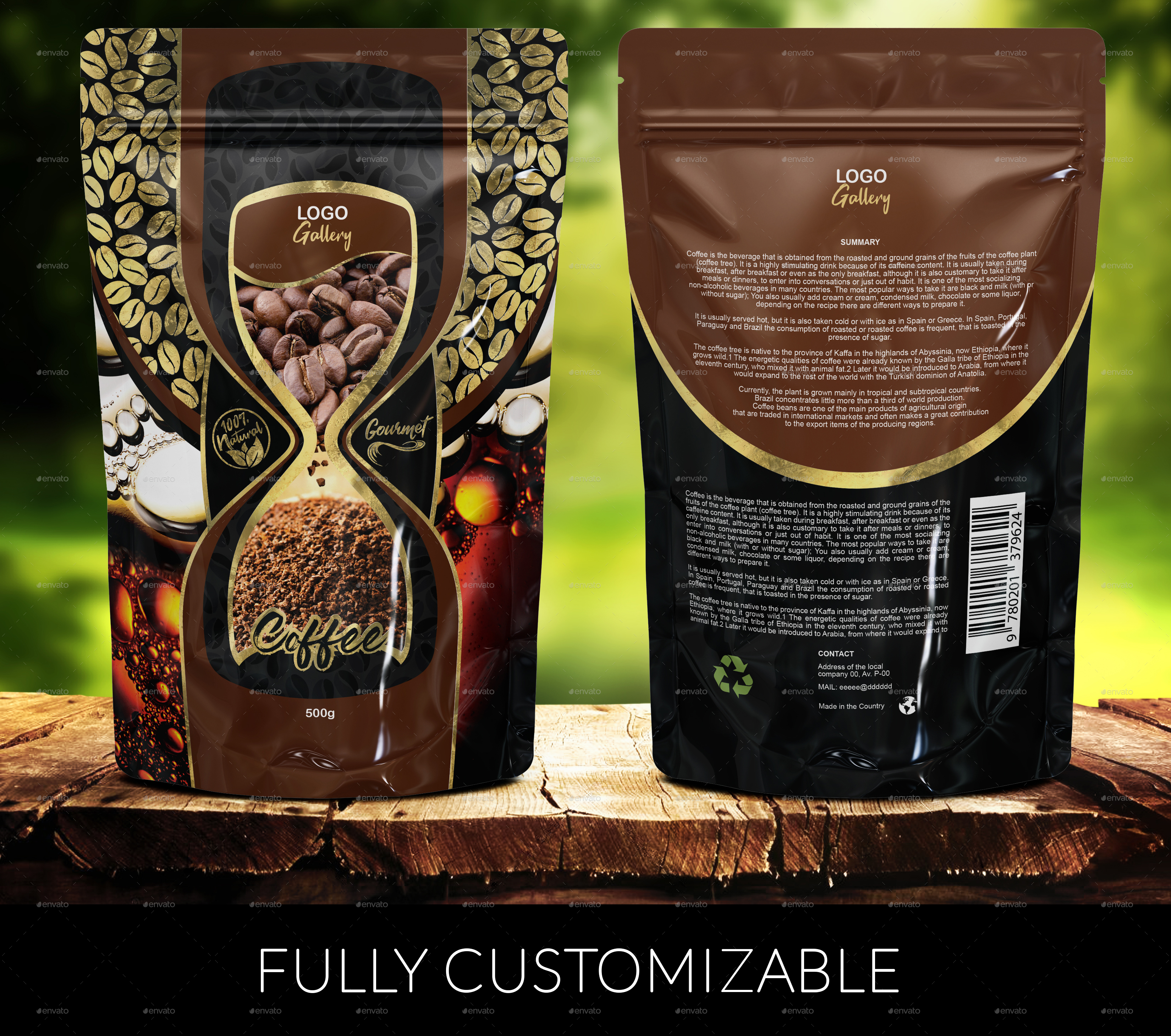Download Coffee Bags Design Templates by eliacin154 | GraphicRiver