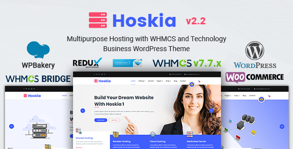 Hoskia | Multipurpose Hosting with WHMCS Theme