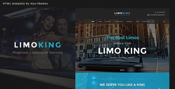 Marvelous Limo King - Car Hire Template