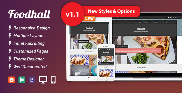 Foodhall Responsive Food Blogger Theme