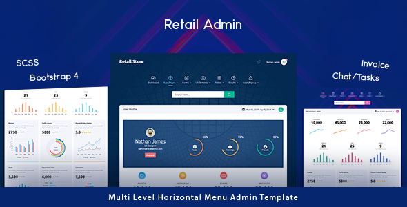 Excellent Retail Store - Next Generation Bootstrap 4 Admin Template