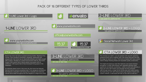 Discreet Simple And Modern Lower Thirds Package