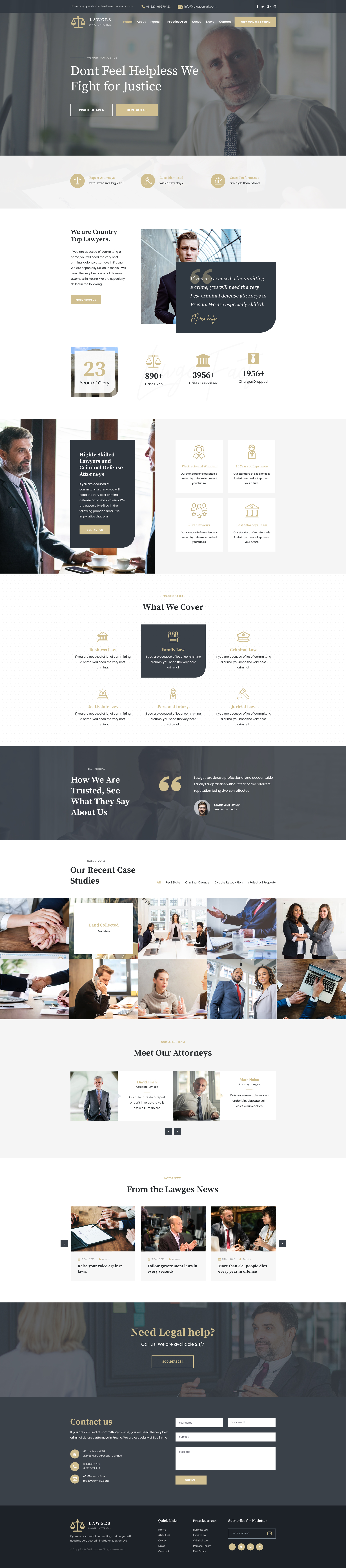 Lawges - Lawyer and Law Firm PSD Template by byteseed | ThemeForest