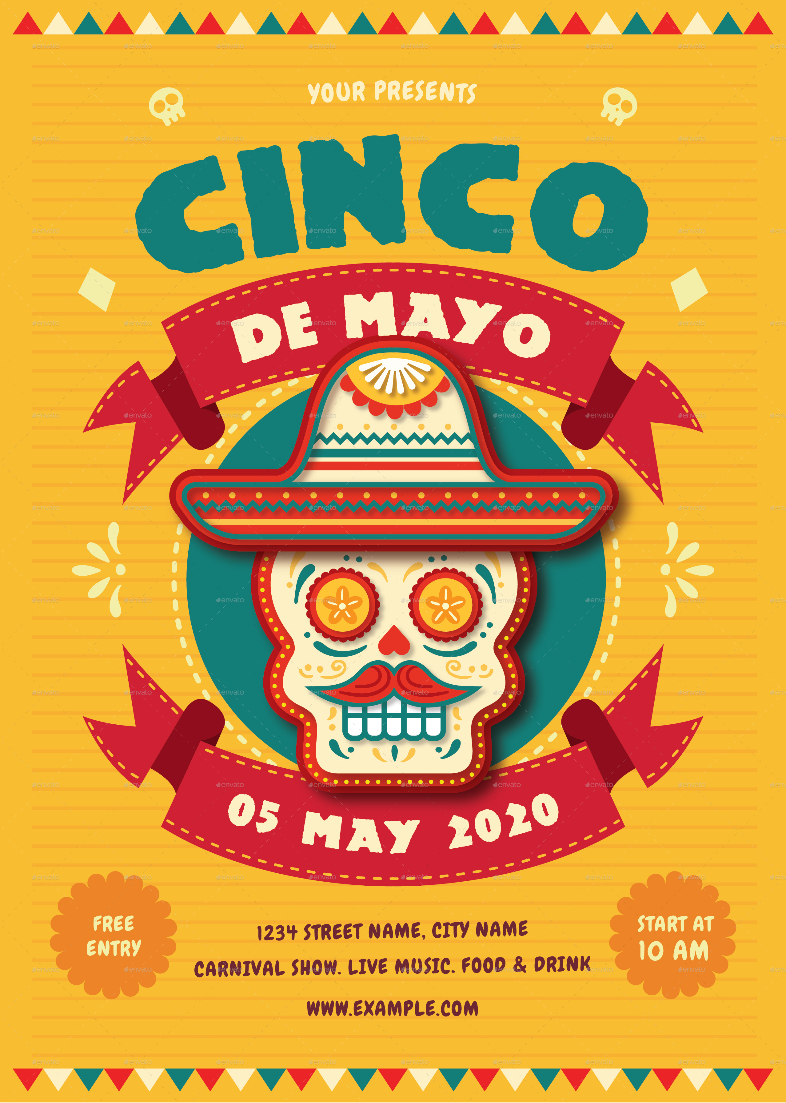 Cinco De Mayo Event Flyer 01, Print Templates | GraphicRiver