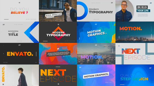 Typography Pack with - VideoHive 23627081