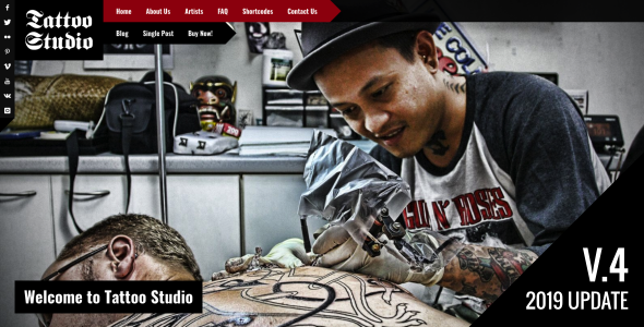 Tattoo Studio - ThemeForest 5490599