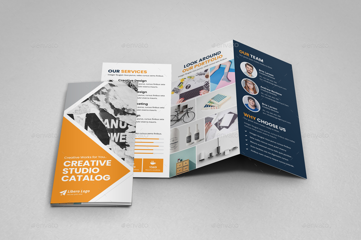 Portfolio Trifold Brochure Design v2, Print Templates | GraphicRiver