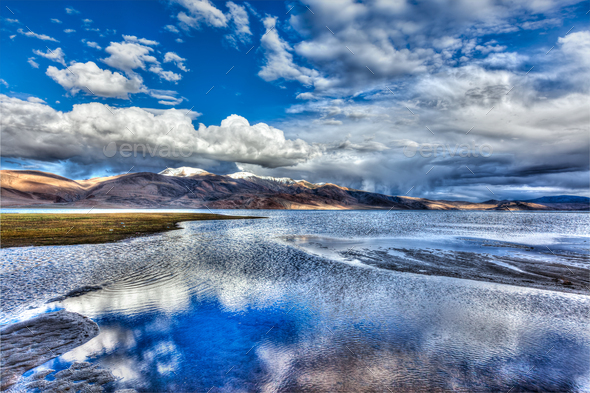 Lake Tso Moriri, Ladakh - Stock Photo - Images