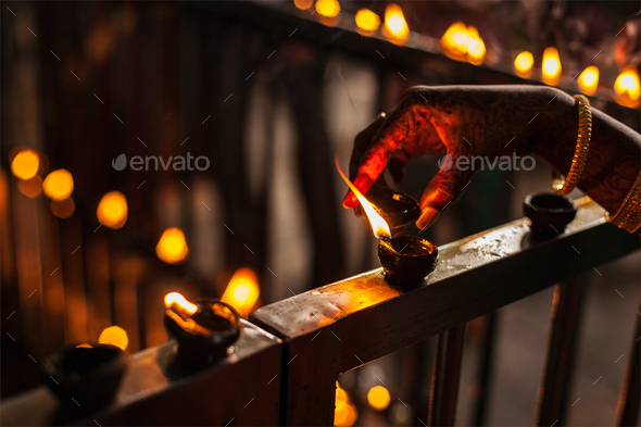 Diwali lights - Stock Photo - Images