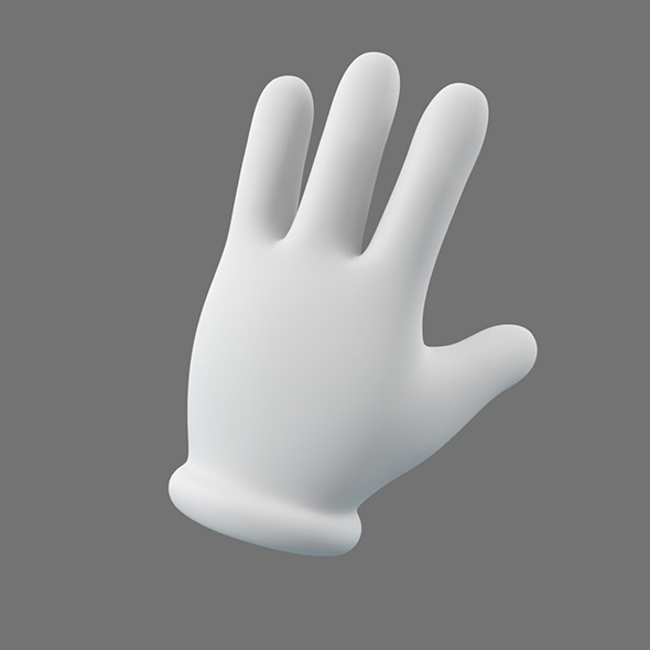 Cartoon Glove Hands - 3Docean 23644767