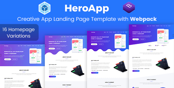 HeroApp - App - ThemeForest 23645036