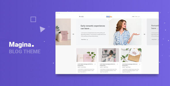 Magina-Responsive Modern Minimal Blog
