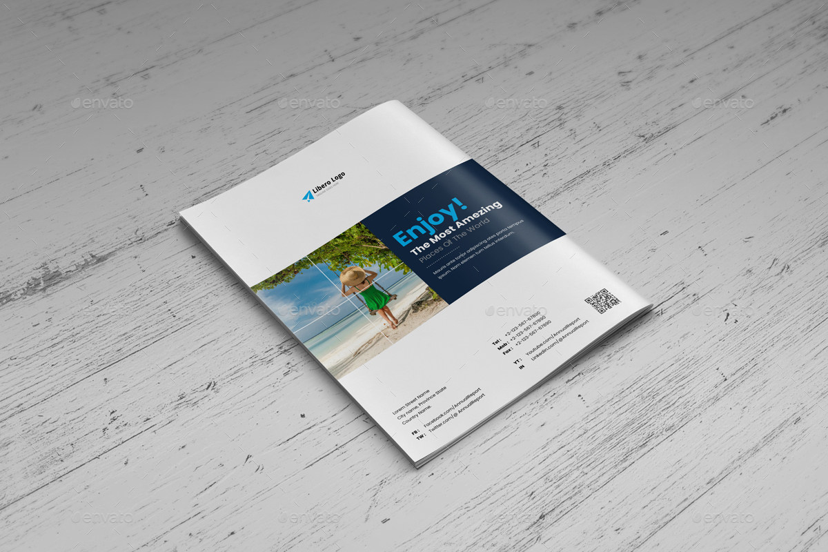 Holiday Travel Brochure Design v3, Print Templates | GraphicRiver