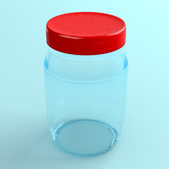 Transparent jar - 3Docean 23652499