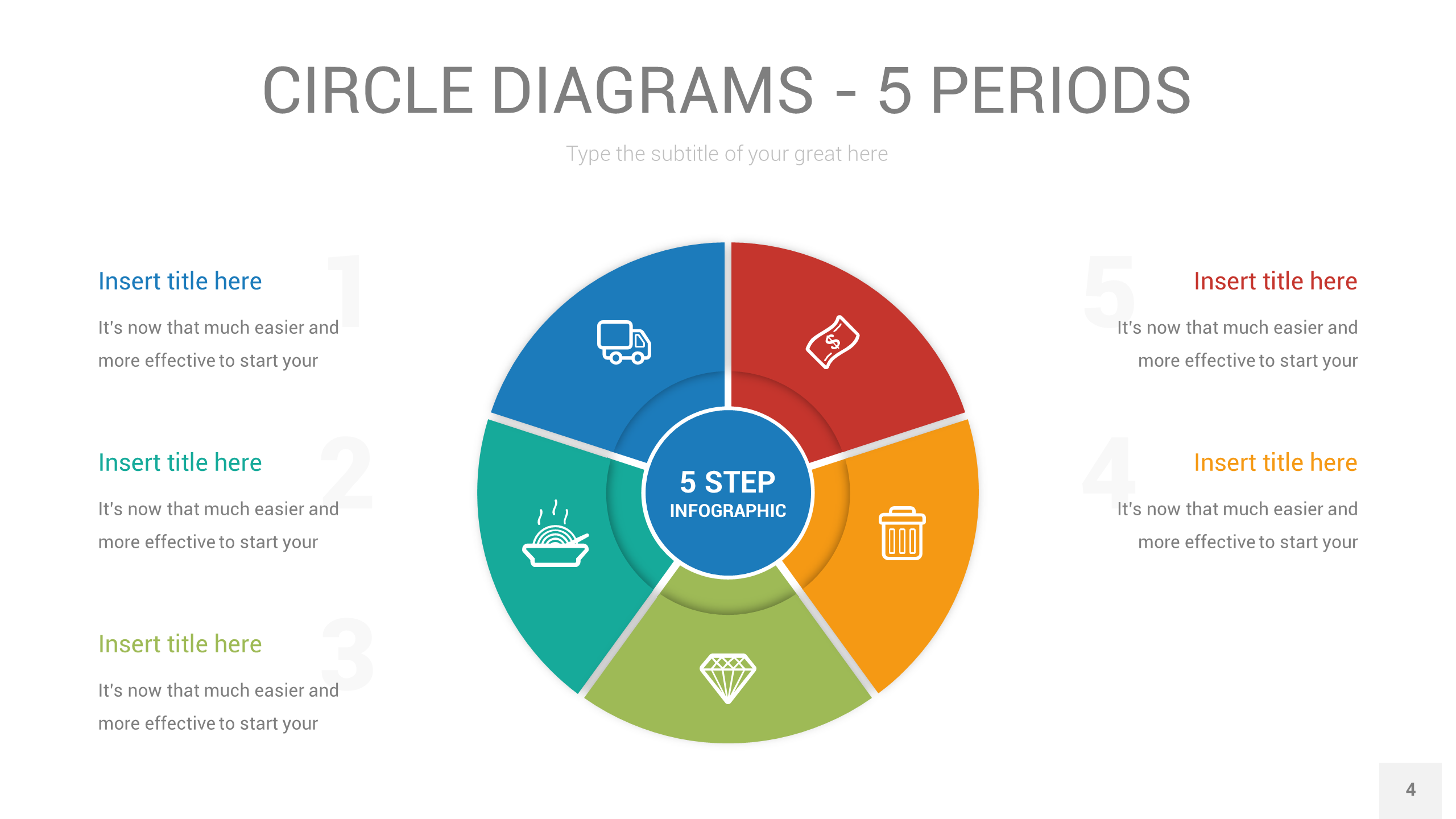 Circle Diagrams PowerPoint Illustrator Template By Rengstudio 