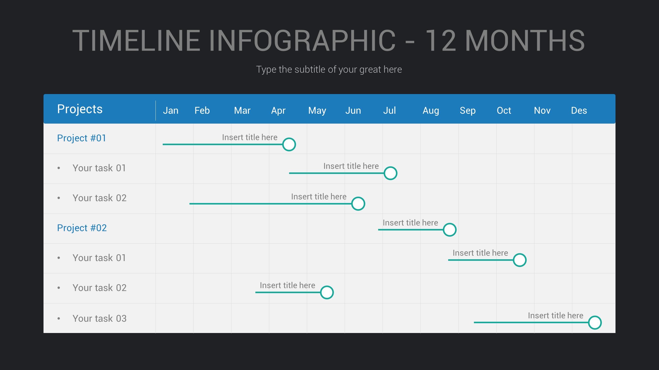 Timelines Diagrams PowerPoint, Illustrator Template, Presentation Templates