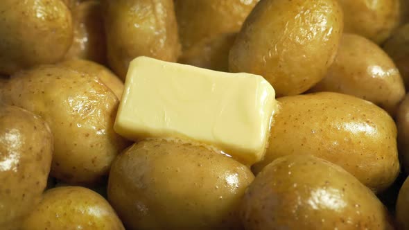 Butter Melts On Hot Potatoes alt