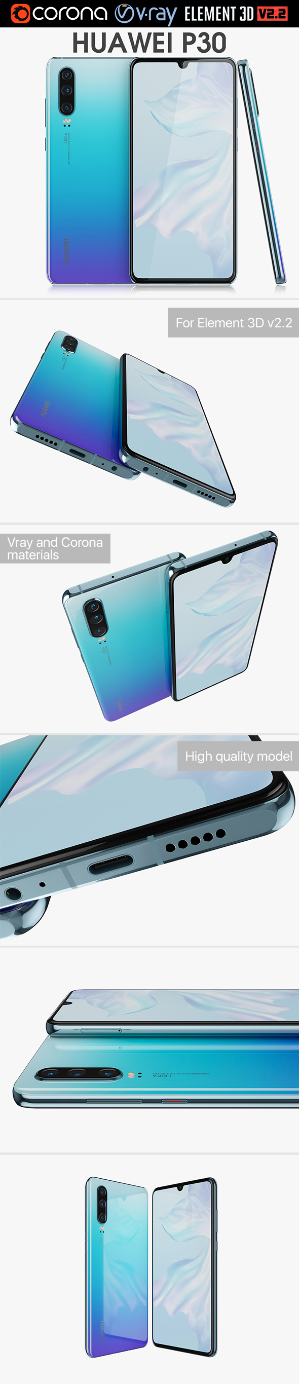 Huawei P30 Breathing - 3Docean 23659376