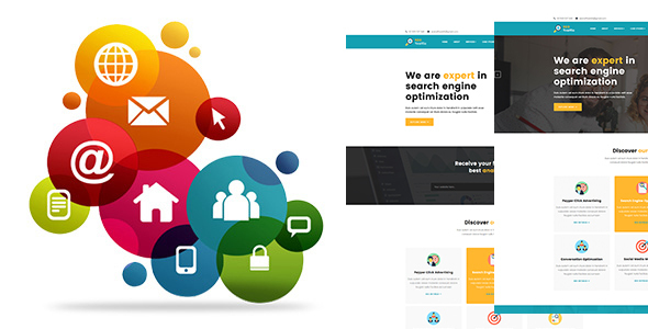 Great SEO TRAFFICE - Social media marketing, Finance and Consulting HTML5 Template