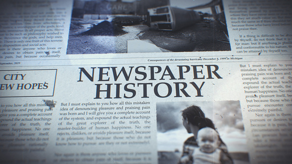 Newspaper History - VideoHive 23664096