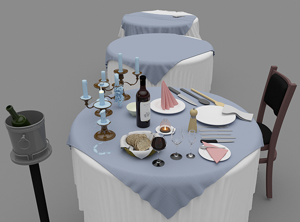 Restaurant Assets - 3Docean 23667772