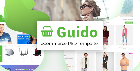 Guido - Creative complete eCommerce PSD template