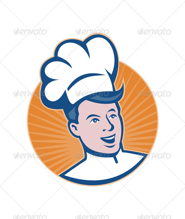 Chef Cook Baker Retro