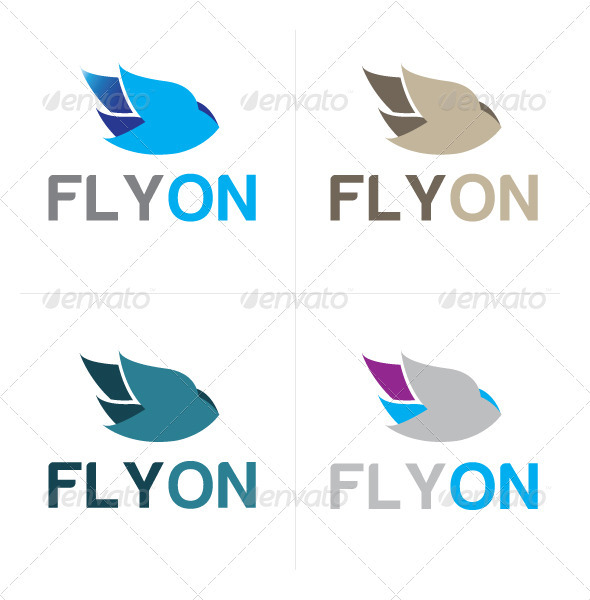 Flyon Logo - Logo Templates