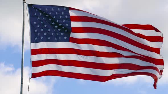 USA American Flag Waving - SUPER SLOW MOTION
