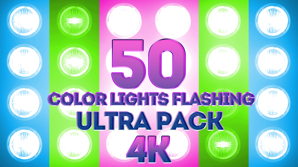Color Lights Flashing Ultra Pack 4K alt