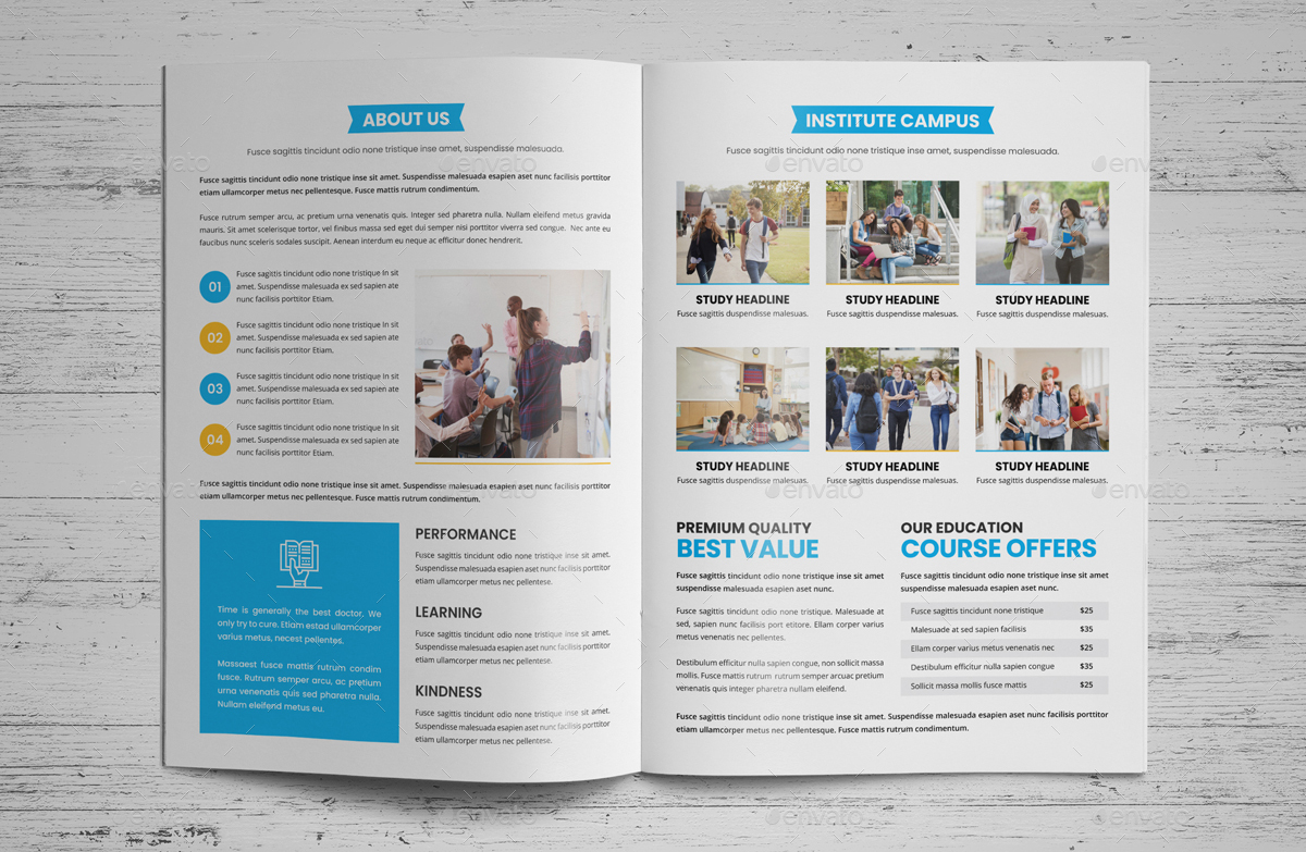 Education Prospectus Brochure v5, Print Templates | GraphicRiver