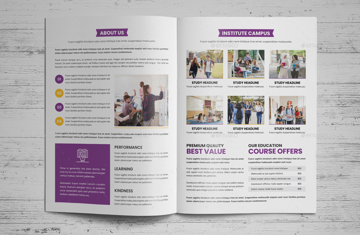 Education Prospectus Brochure v5, Print Templates | GraphicRiver