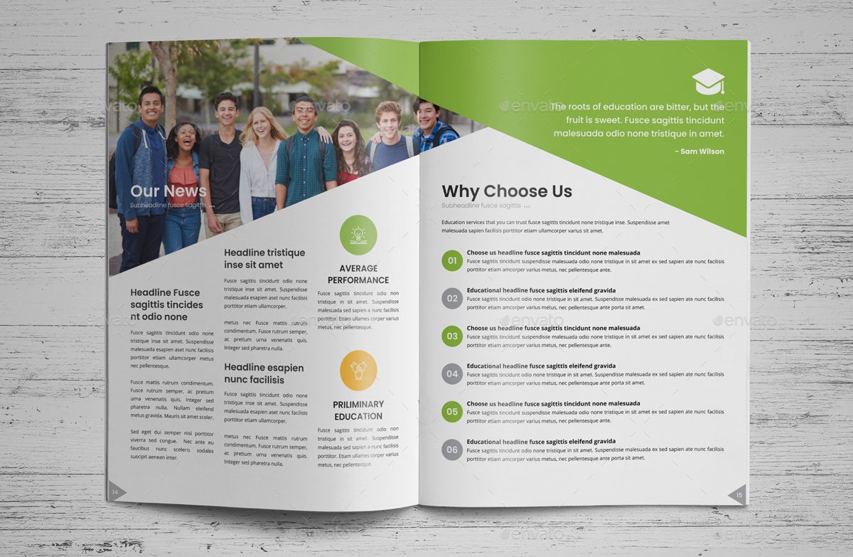 Education Prospectus Brochure v6, Print Templates | GraphicRiver