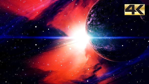 Space Nebula Planet