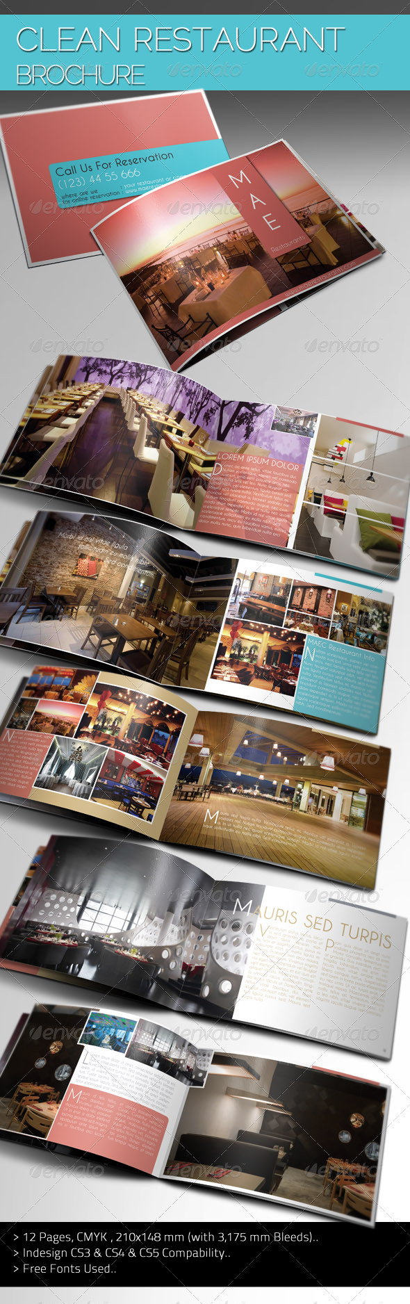 Clean Restaurant Brochure - Corporate Brochures