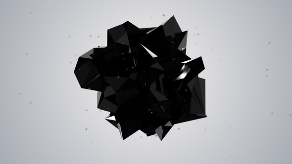 Black Abstraction Logo - VideoHive 524465