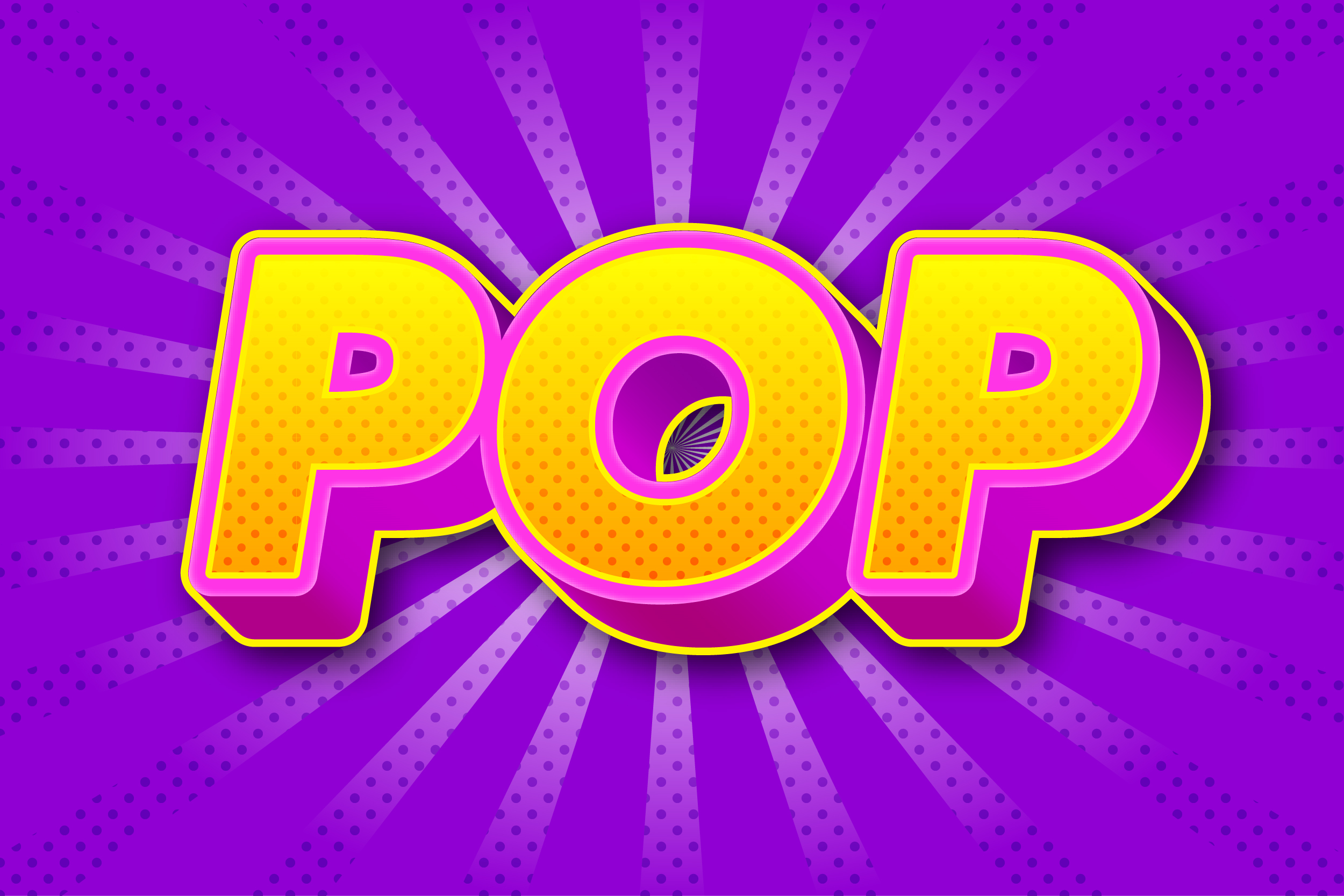 Pop Art Text Effect for Illustrator, Add-ons | GraphicRiver