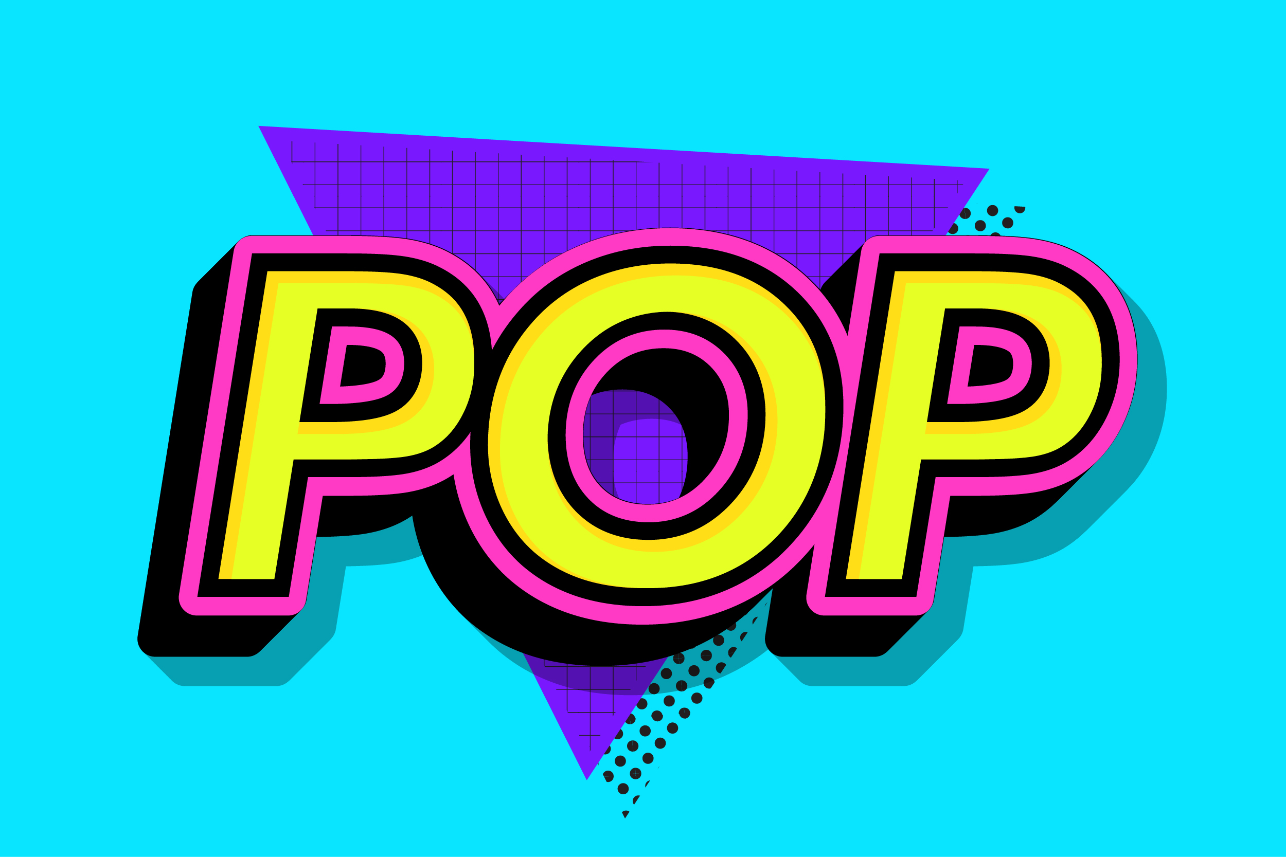 Pop Art Text Effect for Illustrator by memetxsaputra | GraphicRiver
