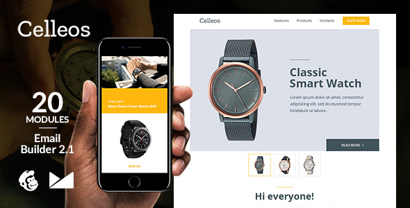 Celleos Responsive Email - ThemeForest 23694977