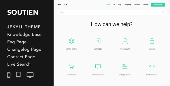 Soutien | Customer Support Helpdesk Jekyll Theme