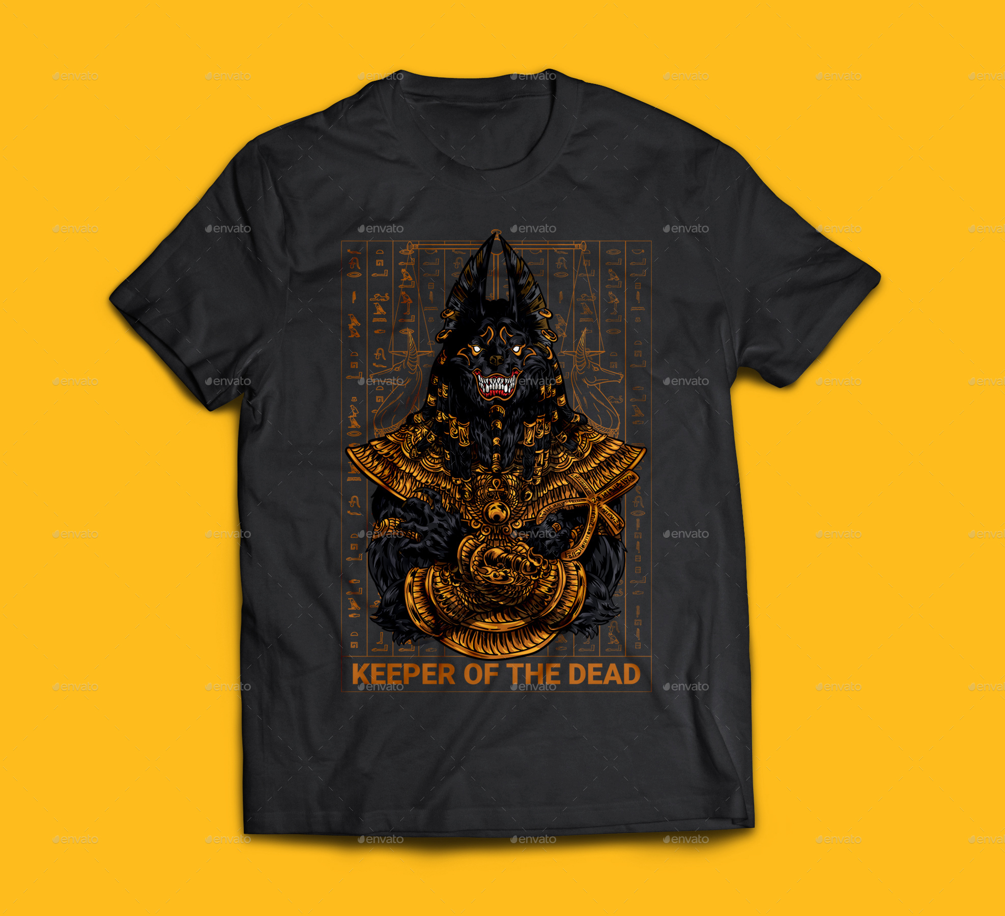 The God Anubis T-Shirt by FUANDHOBR | GraphicRiver