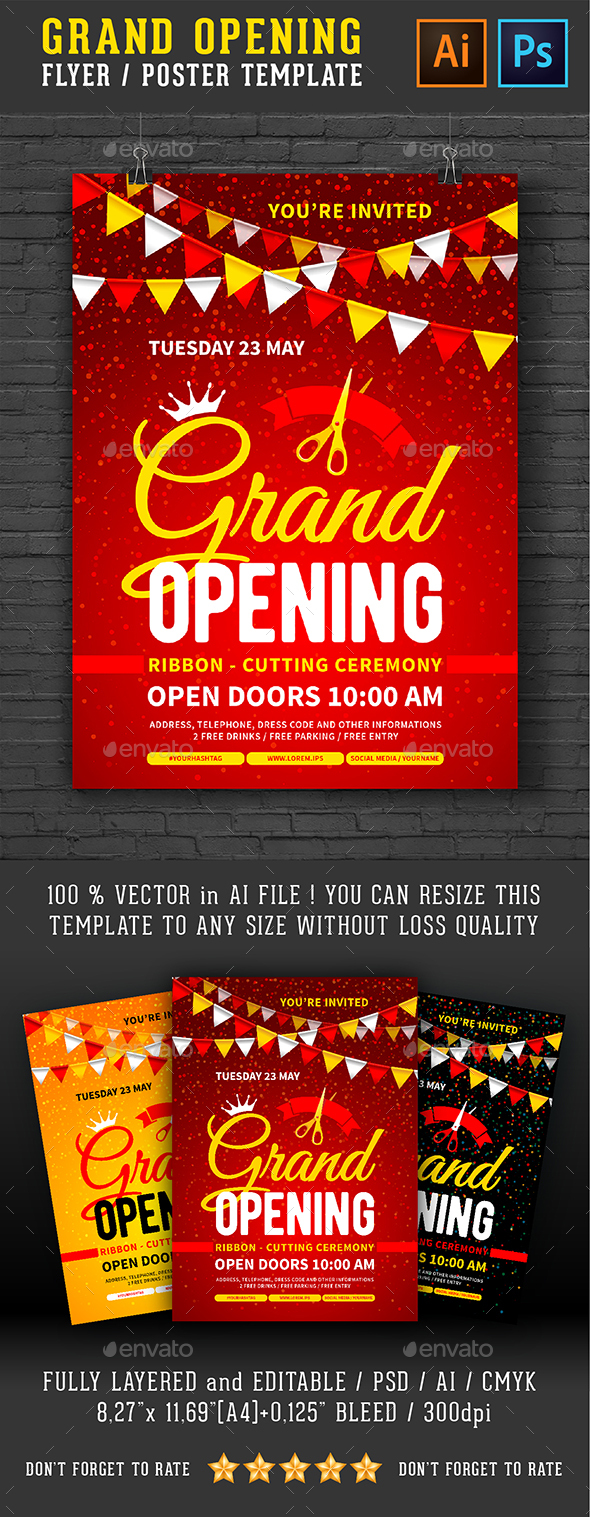 Grand Opening In Grand Opening Flyer Template Free